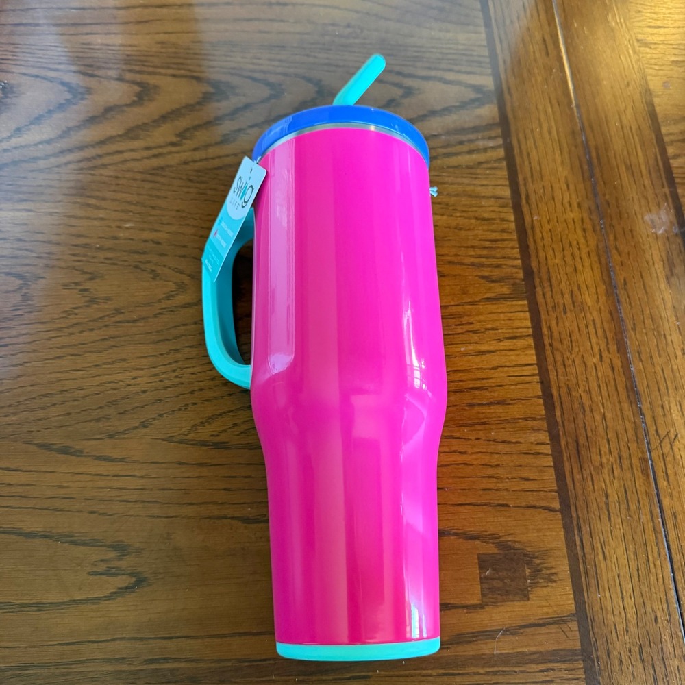 Swig Life 40oz Mega Mug Insulated Stainless Steel Tumbler Pink Teal Purple NEW